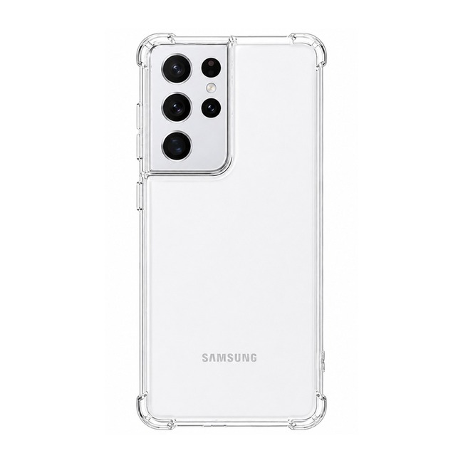 Διάφανη θήκη σιλικόνης για Samsung Galaxy S21 Ultra - διάφανη