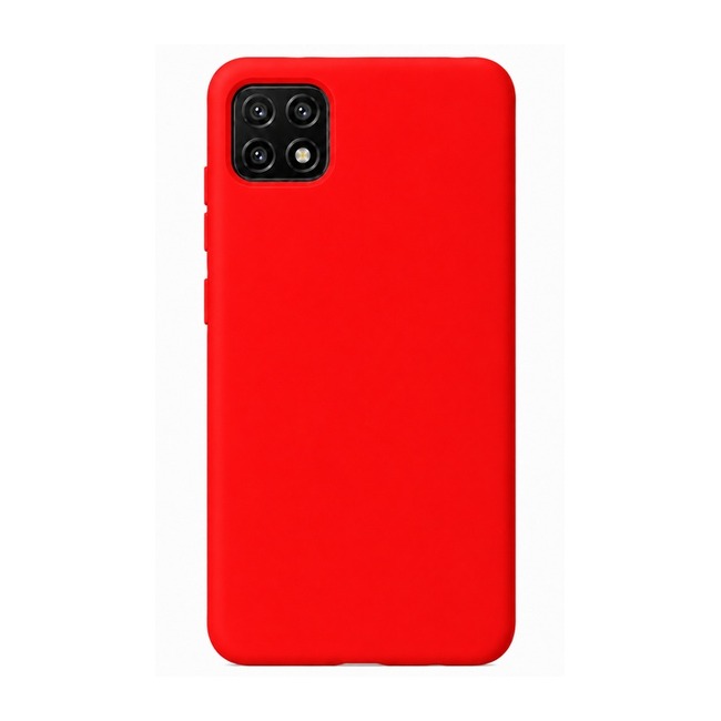 Θήκη σιλικόνης για Samsung Galaxy A22 5G - κόκκινη