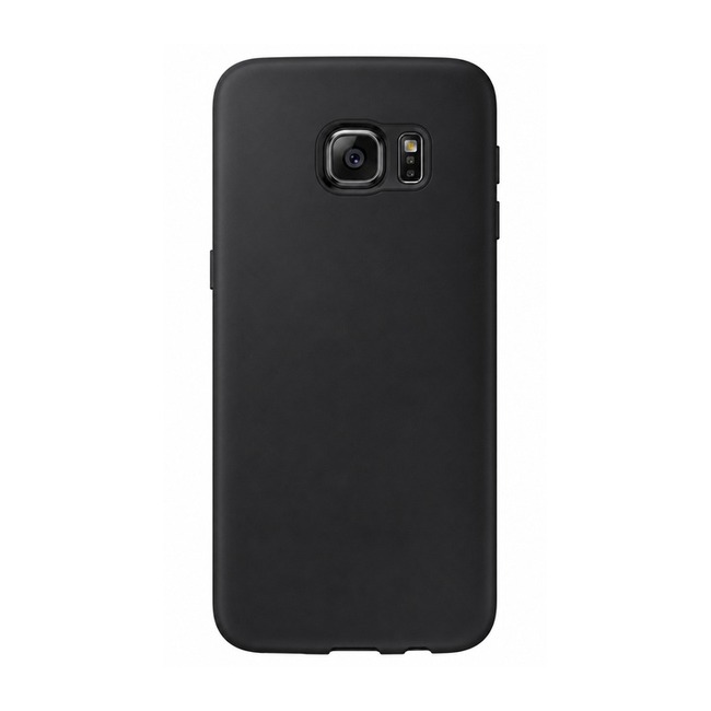 Θήκη σιλικόνης για Samsung Galaxy S6 Edge - μαύρη