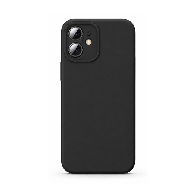 θήκη σιλικόνης (Soft) για Apple iPhone 12 Mini - μαύρη