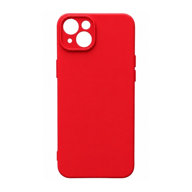 θήκη σιλικόνης (Soft) για Apple iPhone 15 Plus - κόκκινη