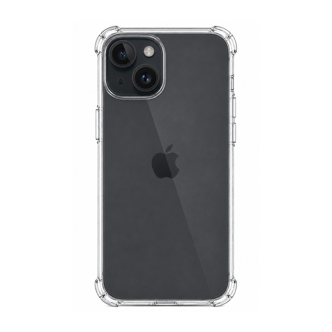 Διάφανη θήκη σιλικόνης για Apple iPhone 15 - διάφανη