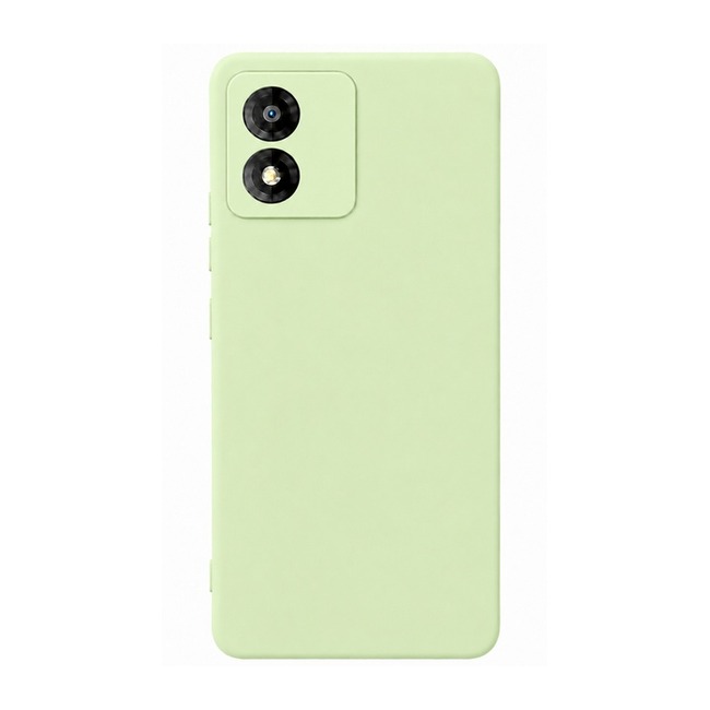 θήκη σιλικόνης (Soft) για Motorola Moto E13 - φιστικί
