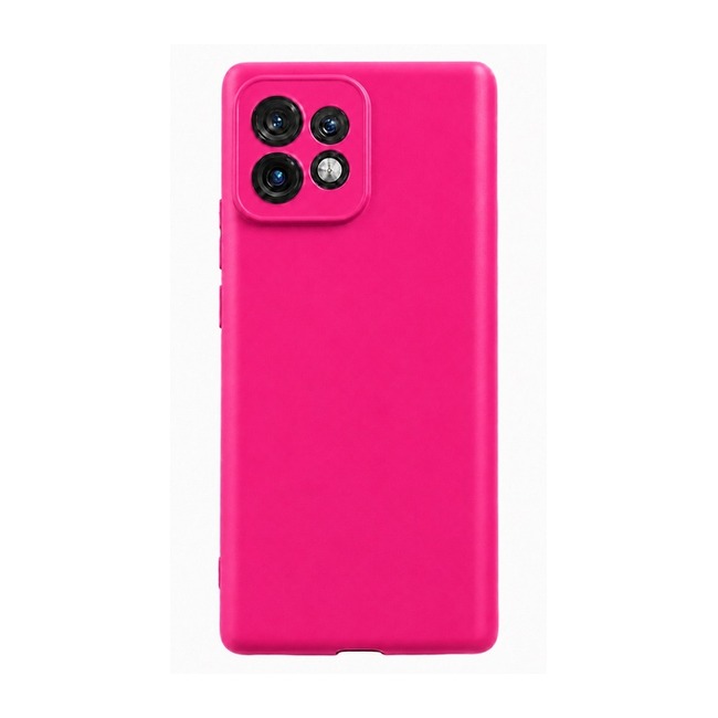 θήκη σιλικόνης (Soft) για Motorola Moto Edge 40 Pro - φούξια