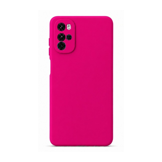 θήκη σιλικόνης (Soft) για Motorola Moto G22 - φούξια