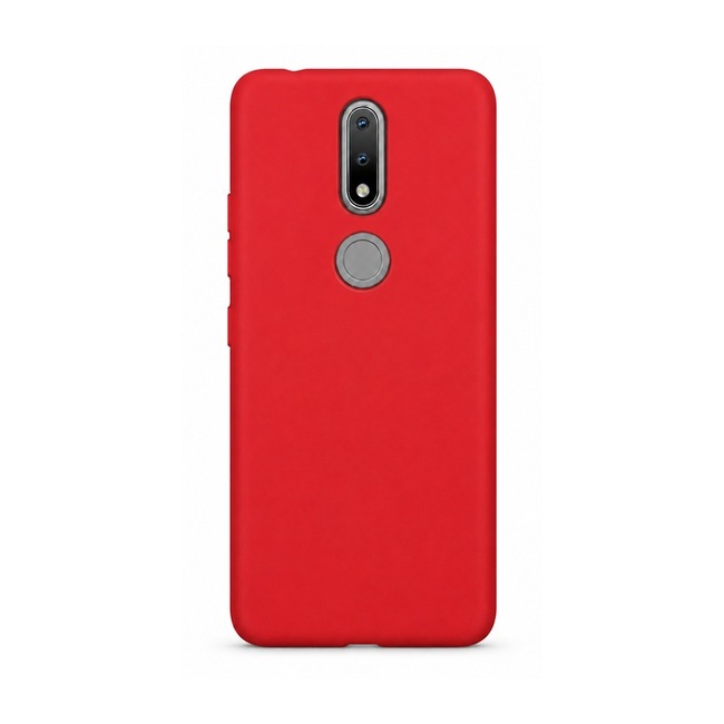 Θήκη σιλικόνης για Nokia 3.1 Plus - κόκκινη
