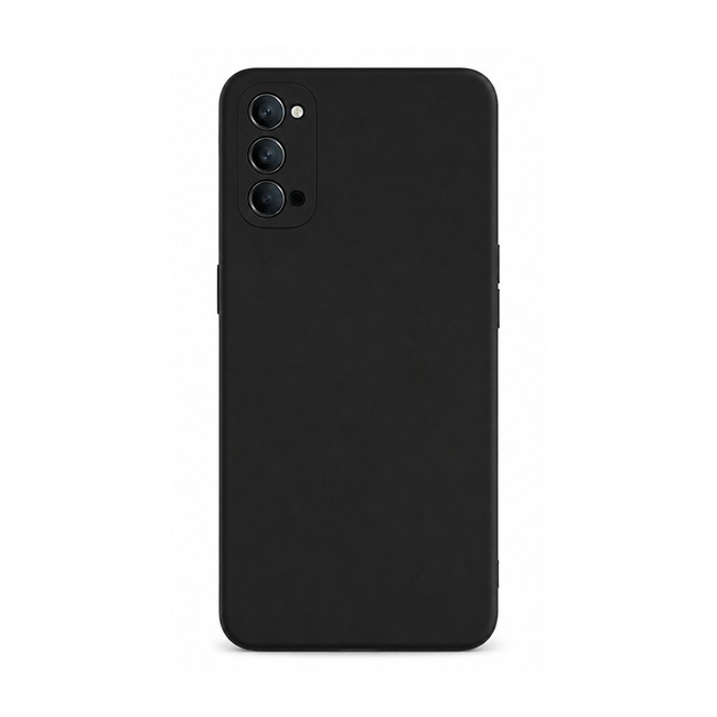 θήκη σιλικόνης (Soft) για Oppo RENO 4 5G - μαύρη