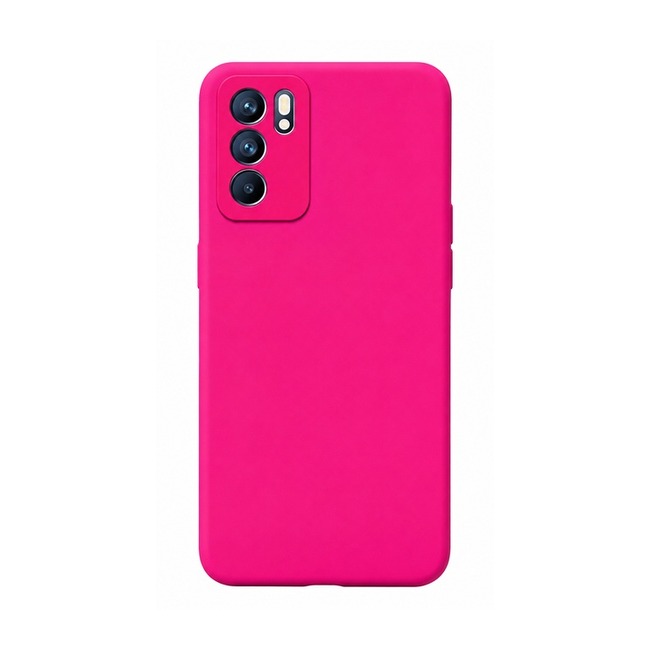 θήκη σιλικόνης (Soft) για Oppo RENO 6 5G - φούξια