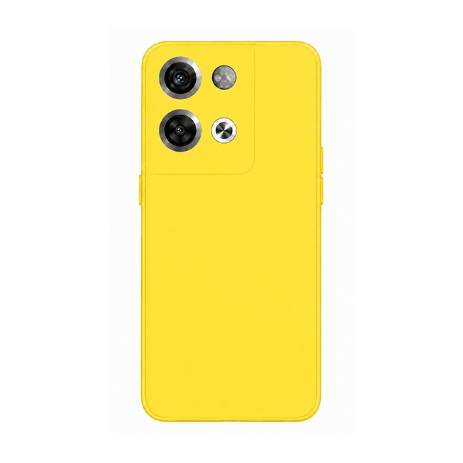 θήκη σιλικόνης (Soft) για Oppo RENO 8 Pro - κίτρινη