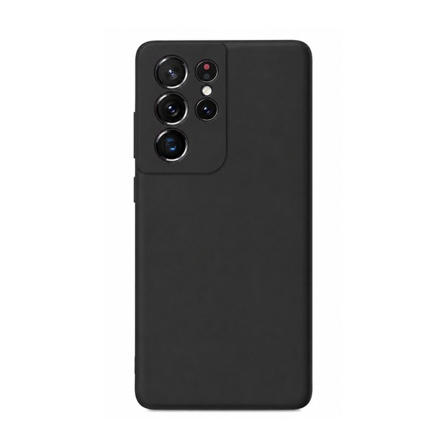 θήκη σιλικόνης (Soft) για Samsung Galaxy S21 Ultra - μαύρη