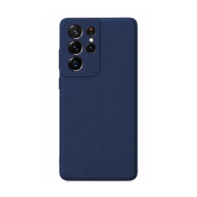 θήκη σιλικόνης (Soft) για Samsung Galaxy S21 Ultra - μπλε ναυτικό