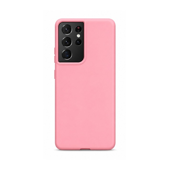 θήκη σιλικόνης (Soft) για Samsung Galaxy S21 Ultra - ροζ
