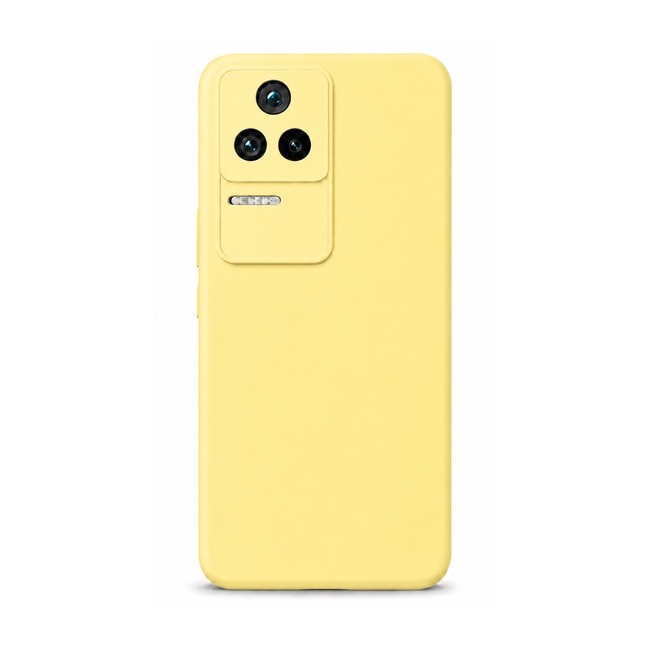 θήκη σιλικόνης (Soft) για Xiaomi Poco F4 - κίτρινη