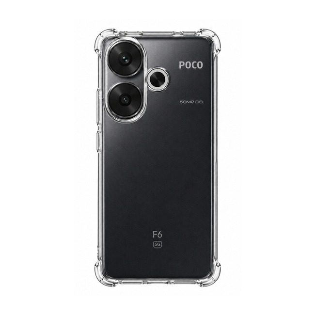 Διάφανη θήκη σιλικόνης για Xiaomi Poco F6 - διάφανη