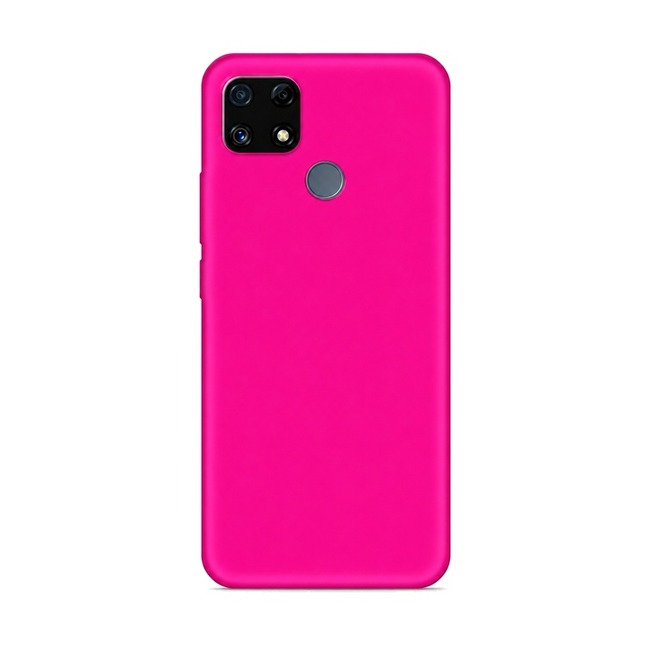 θήκη σιλικόνης (Soft) για Realme C25 - φούξια