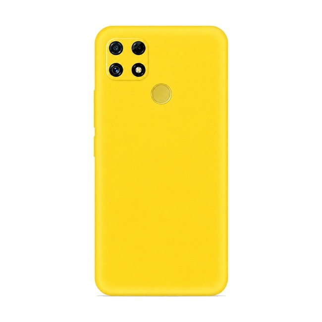 θήκη σιλικόνης (Soft) για Realme C25 - κίτρινη