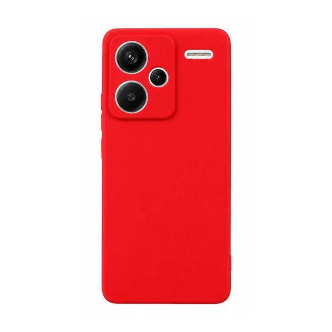 θήκη σιλικόνης (Soft) για Xiaomi Redmi Note 13 Pro+ - κόκκινη