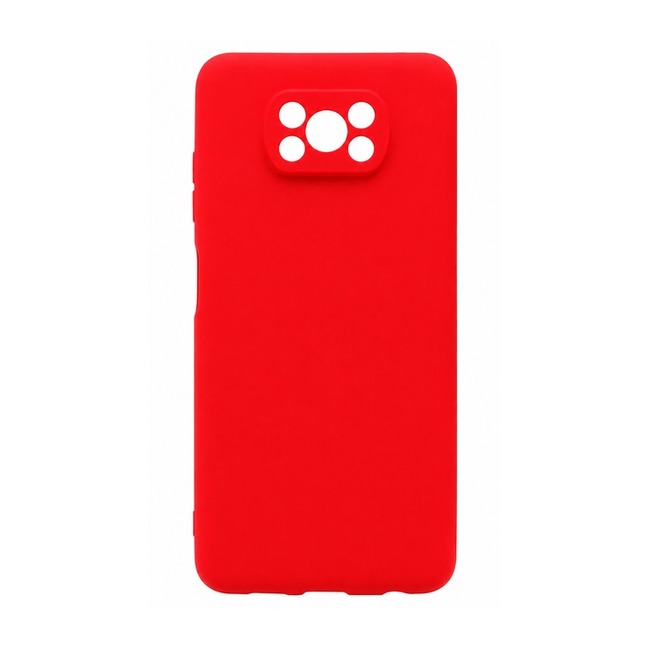θήκη σιλικόνης (Soft) για Xiaomi Poco X3 - κόκκινη