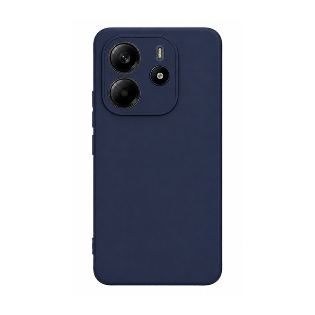 θήκη σιλικόνης (Soft) για Xiaomi Redmi Note 14 4G - μπλε ναυτικό