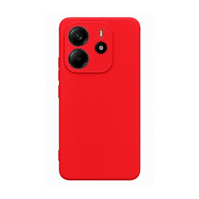 θήκη σιλικόνης (Soft) για Xiaomi Redmi Note 14 4G - κόκκινη
