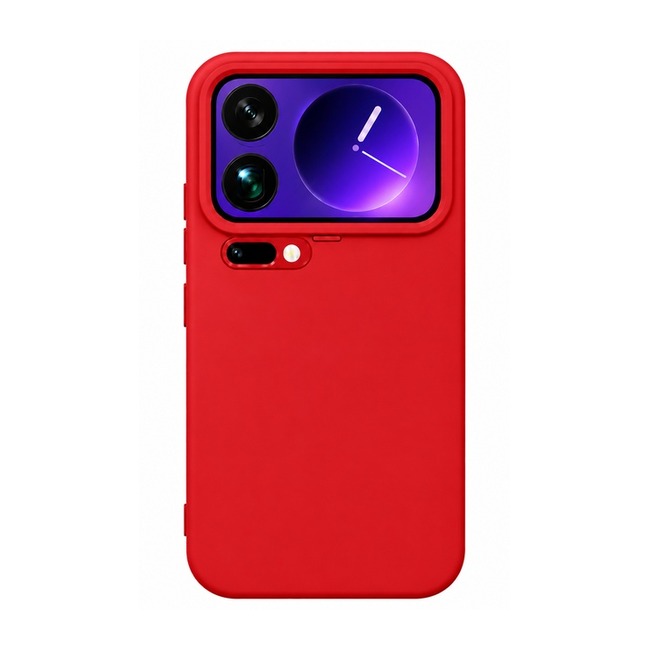 θήκη σιλικόνης (Soft) για Xiaomi 17 Pro - κόκκινη
